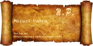 Meiszl Petra névjegykártya